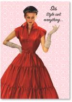 Woman In 50's Style Dress