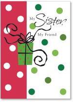 Red and Green Gift with Big Bow