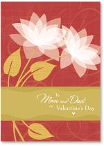 White  flowers with gold texture band