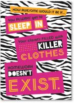 Signs on Zebra pattern
