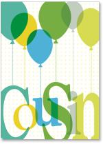 cousin type with balloons