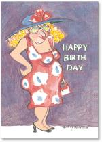 Lady W/Big Hat Yellow Hair