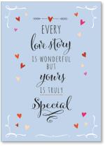 Every love story-and hearts.