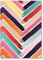 watercolor stripes