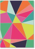 triangle stained glass
