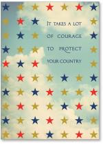 red, blue, and gold stars