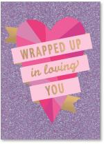 Heart wrapped in ribbon
