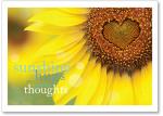 Sunflower with a heart shaped center.
