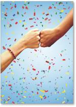 Confetti fist bump