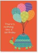 Turtle with balloons