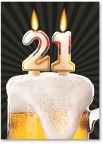 Candles in a beer mug