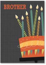 Large cake and candles