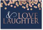 Navy & Rose Gold Dots