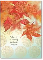 Leaf photo with dot pattern overall