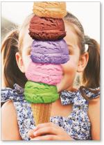 multi scoop ice cream cone