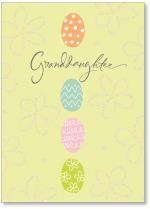 column of eggs w/ flowers