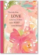 Mainly pink floral arrangement.