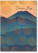 mountain sky with foil pattern