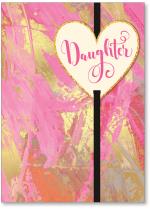 Painterly background with heart