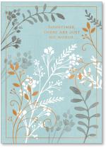 blue background with leaves