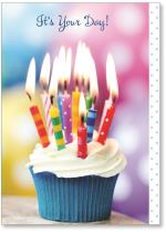 cupcake with lots of candles