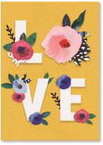 Love letters with flowers