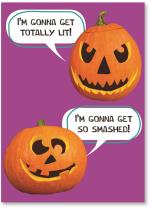 2 talking jack-o-lanterns