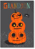 3 Stacked jack-o-lanterns