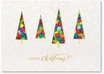 Stained glass Christmas trees