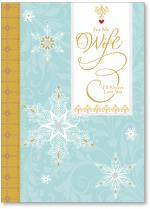 snowflakes on blue