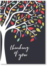 Tree with colorful leaves-Navy
