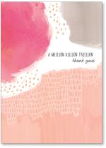 Painterly swashes and small dots