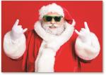 Santa wearing glasses