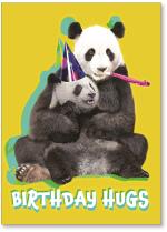 Pandas hugging