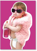 Cool baby with glasses
