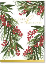 Greens with red berries