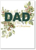 DAD with Christmas greens and berries