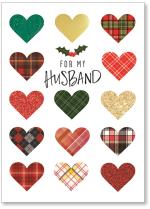Hearts with plaids and  fake glitter