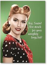Lady in a polka dot dress