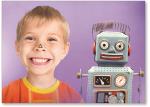 Boy with a robot
