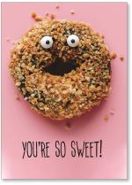 Donut with eyes