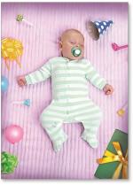 Sleeping birthday baby