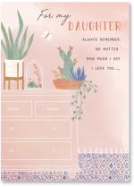 Dresser with plants