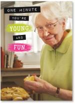 Old lady at stove