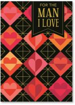 Hearts and geometric pattern