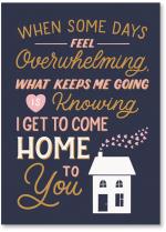 House with hearts coming out chimney