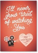 Film projector with heart