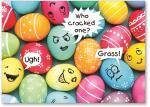 Eggs with silly faces