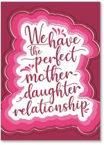 Feature fun lettering perfect mother-daughter