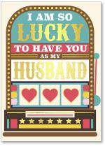 Slot machine with hearts in a row